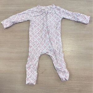 Uptown Baby Pink Patterned Kids One Piece